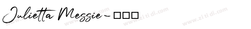 Julietta Messie字体转换